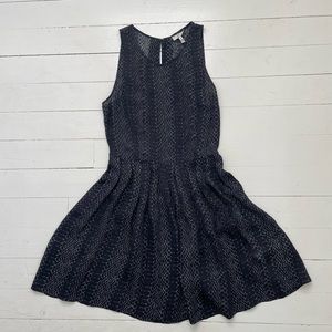 Joie Little Black Dress M Snakeskin Print NWOT Jackie O Style PINUP Sundress
